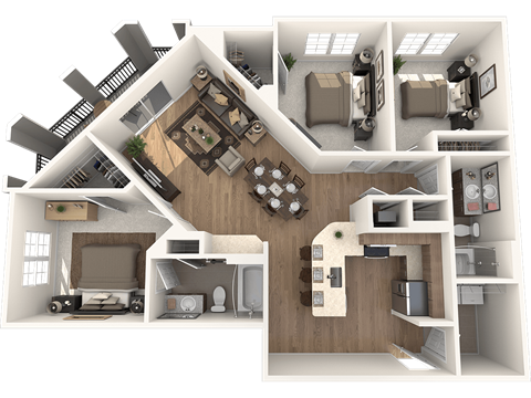 The Beaufort Floor Plan at The Standard, Charleston